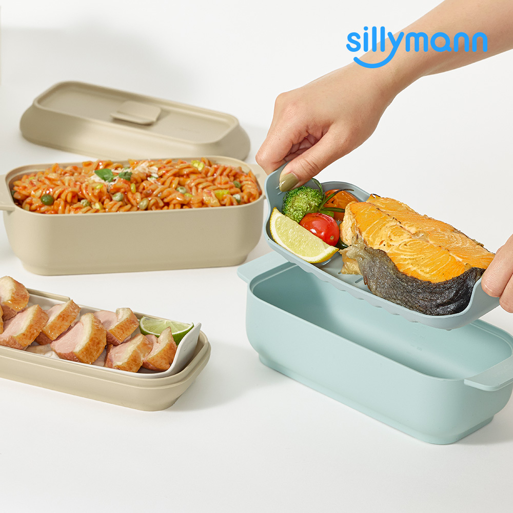 요리 실리콘 전자레인지 찜기 롱 1000ml