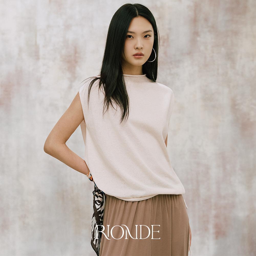 ■WHOLEGARMENT® 린넨 블렌디드 베슬 스트링탑 2종 4