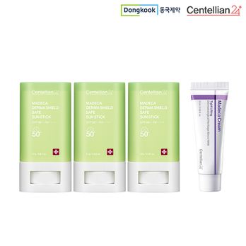 동국제약 더마쉴드 선스틱X3EA+마데카크림15mlX1EA
