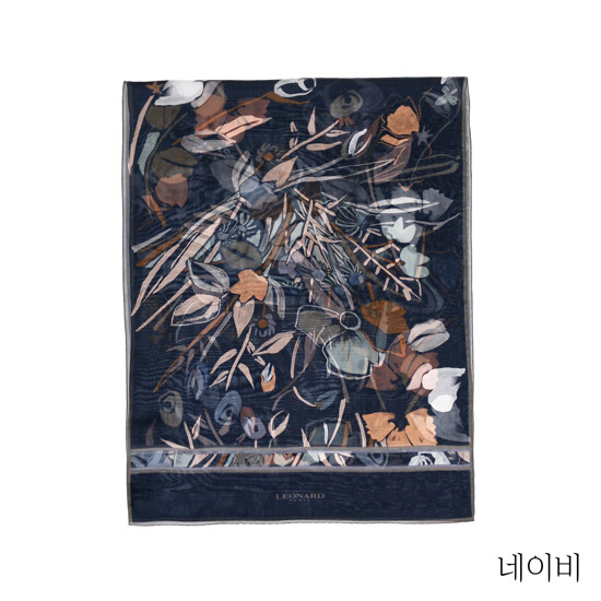 {레오나드} 플로럴 실크 숄 2