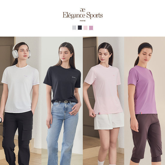 엘레강스 파리 SPORT 26SS 여성 시어서커 카라 티셔츠 2종 2