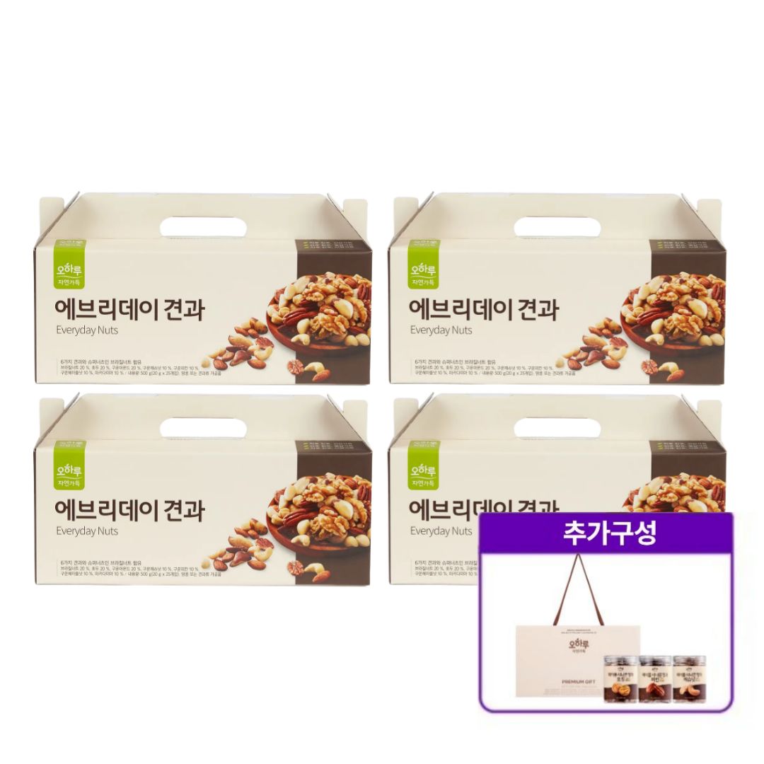 에브리데이견과 4박스+메이플 시나몬 정과 1박스