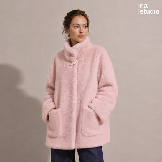 (A)라스튜디오 26FW 양모100 하프코트 4