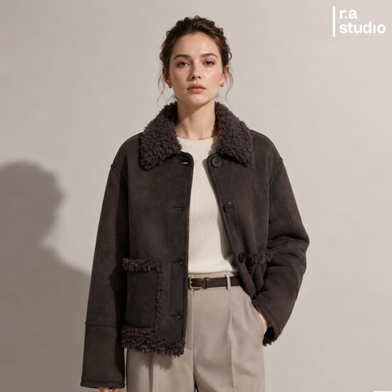 ○라스튜디오 26FW 울100  아웃포켓 자켓