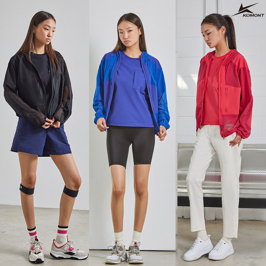 코몽트 26SS 여성 메쉬 자켓 1종, 냉감 티셔츠 1종