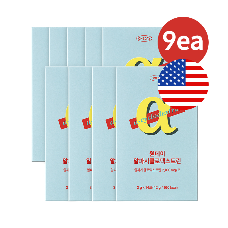 원데이 알파시클로덱스트린 알파CD 파인애플맛 9박스