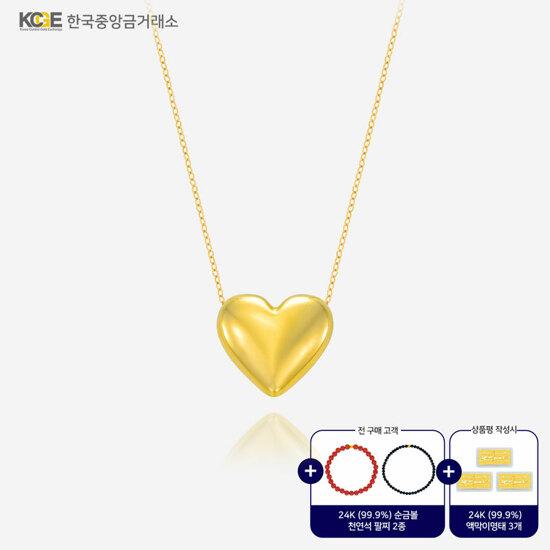 [NEW] 99.9 24K 순금 빅 하트 목걸이 + 방송에서만 24K 순금 5종 찬스