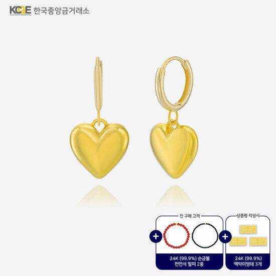 [NEW] 99.9 24K 순금 글램 하트 귀걸이 + 방송에서만 24K 순금 5종 찬스