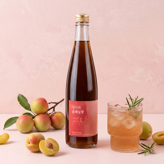 설아래 하동 홍매실청 500ml x 7병 4