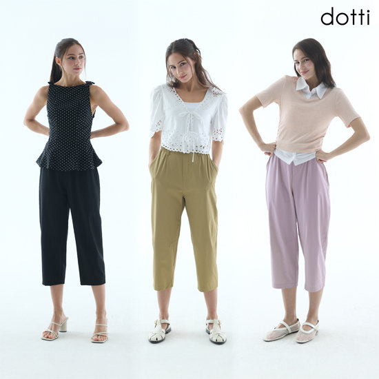도티 26SS나일론 스판7부 팬츠3종(D6NSW)