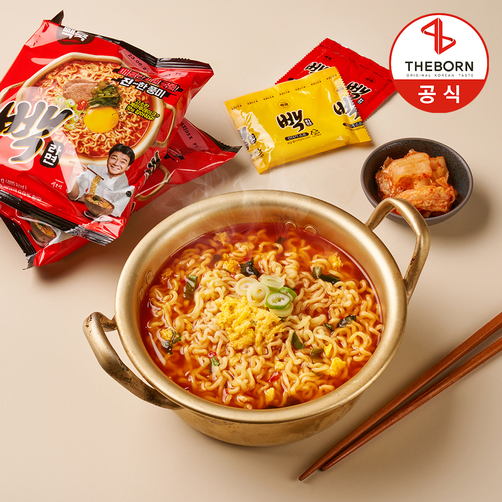 빽쿡 빽라면 16봉 115g 4입 x 4개 3