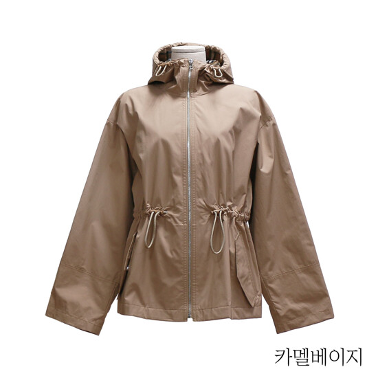 버버리 드로스트링 후드 재킷