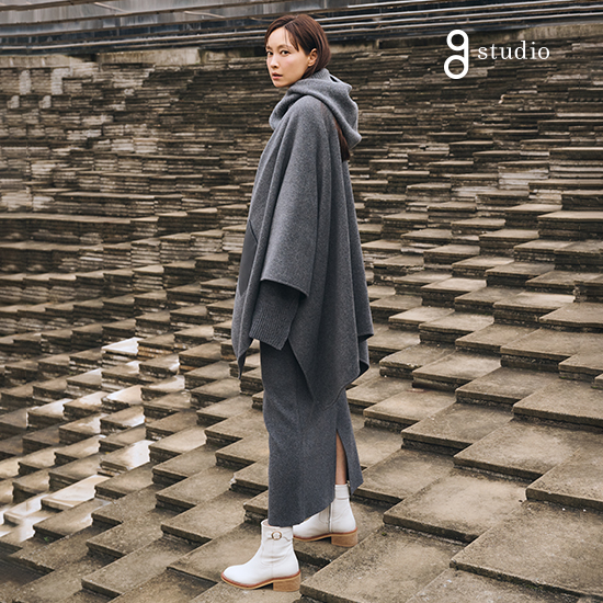 25FW 캐시미어 울 블렌드 니트 스커트