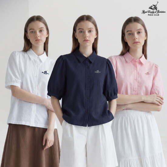 ■ RCB POLO CLUB 26SS 여성 시어서커 블라우스 3종