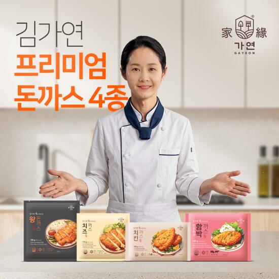 김가연 돈까스 4종 16팩(왕돈까스4+치즈4+한우한돈함박4+치킨4+소스)