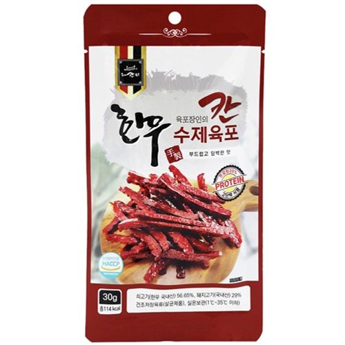 프리미엄 수제 칸 한우육포 30g x 15개
