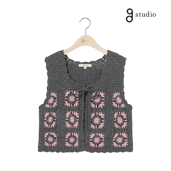 [최초가 149,000원] [그레이, 브라운] 25FW 크림프울100 핸드메이드 베스트 3