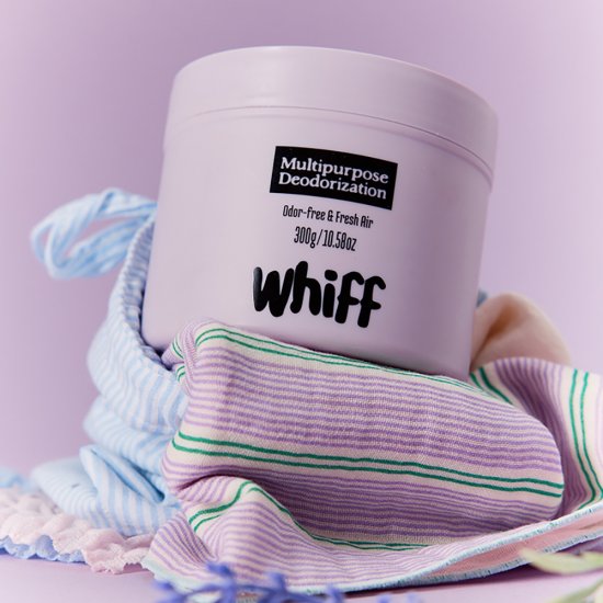 탈취제 WHIFF 고체 실내탈취제 초강력 냄새 제거 퍼플 라벤더딥 300g 1개