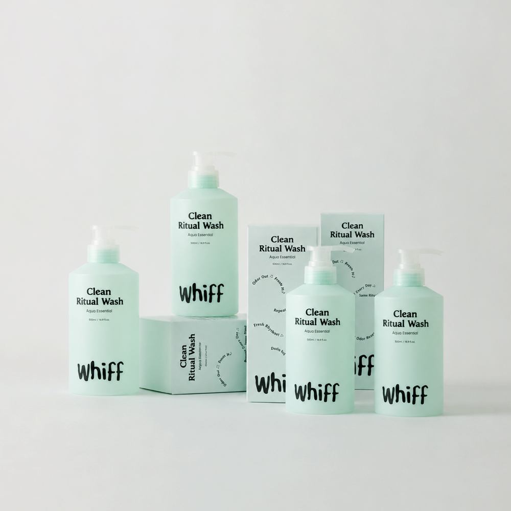 클린 리추얼 워시 소취 바디워시 아쿠아에센셜 500ml 4개