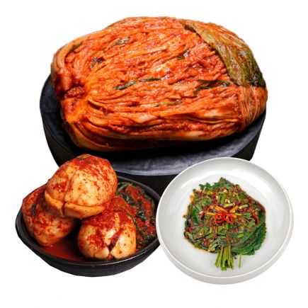 [개국특집]도미솔김치 포기6kg+천수무6kg+깻잎0.5kg(총3종,12.5kg) 