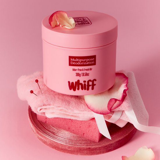 탈취제 WHIFF 고체 실내탈취제 초강력 냄새 제거 핑크 체리밤향 300g 1개