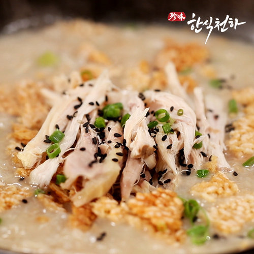 [한식천하] 한식천하 토종닭백숙 1.45kg*4팩 + 누룽지 50g 1팩*4팩
