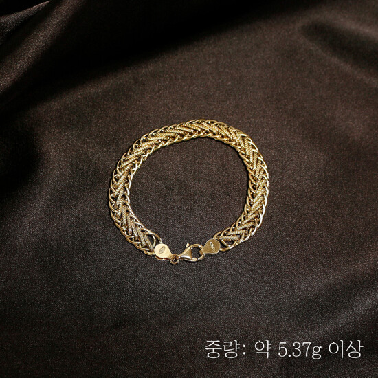 {골든클레프} 18K 인피니티 체인 팔찌 3