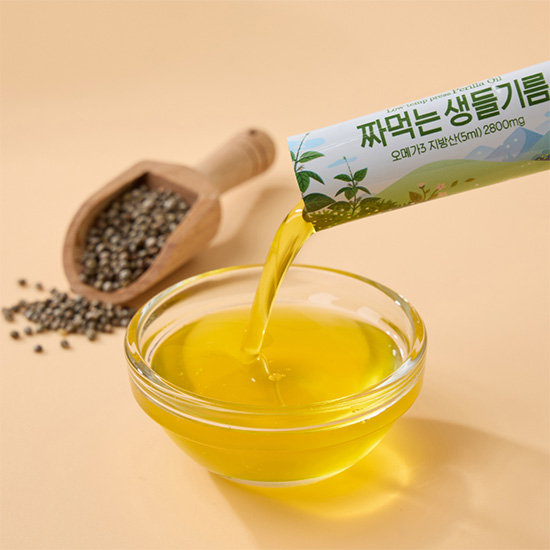 지리산처럼 짜먹는 생들기름 총60포 (5ml x 10포 x 6박스)