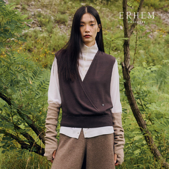 25FW 소모사 화이트 캐시미어 100 시어 랩베스트 1종