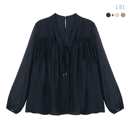 (런칭가 69,900원) 26SS SHEER 프릴 블라우스 2종 3
