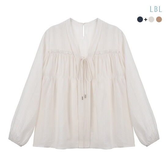 (런칭가 69,900원) 26SS SHEER 프릴 블라우스 2종 4