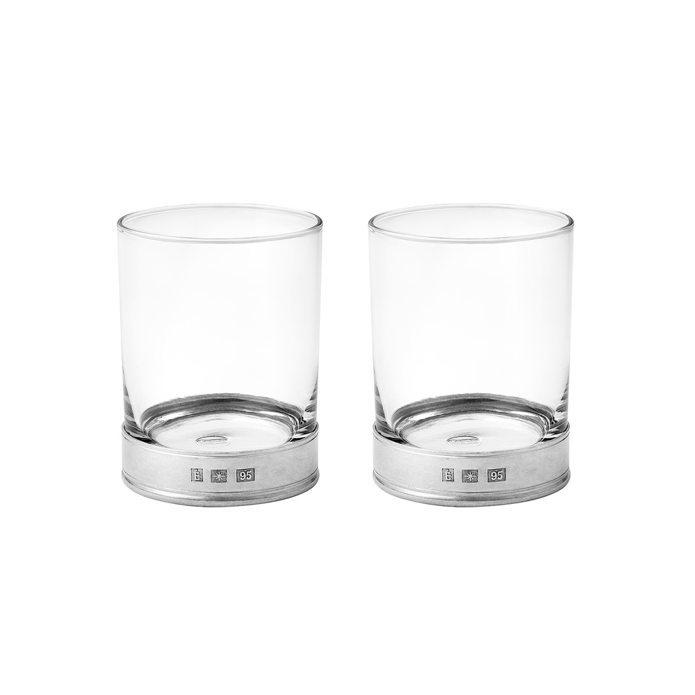 [정상가 170,000원]  퓨터 위스키 글라스 385ml 2P 세트