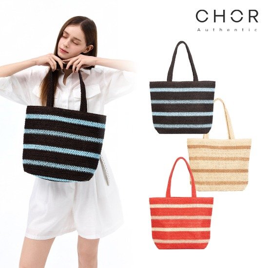 코어어센틱 26S/S 스트라이프 썸머 숄더백