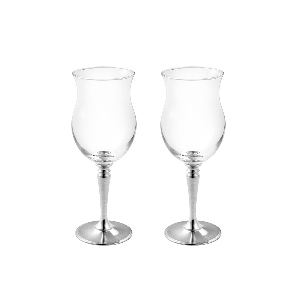 [정상가 222,000원]  퓨터 튤립 글라스 350ml 2P 세트