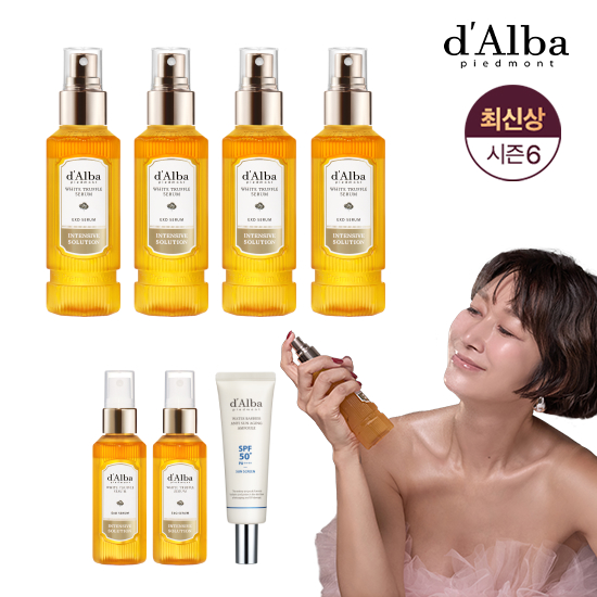 [dAlba] 최신상 엑소 화이트트러플 세럼6통+선에이징앰플