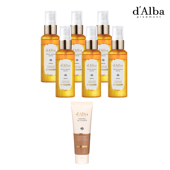 [dAlba] 로얄 화이트트러플 세럼6통+젤클렌져