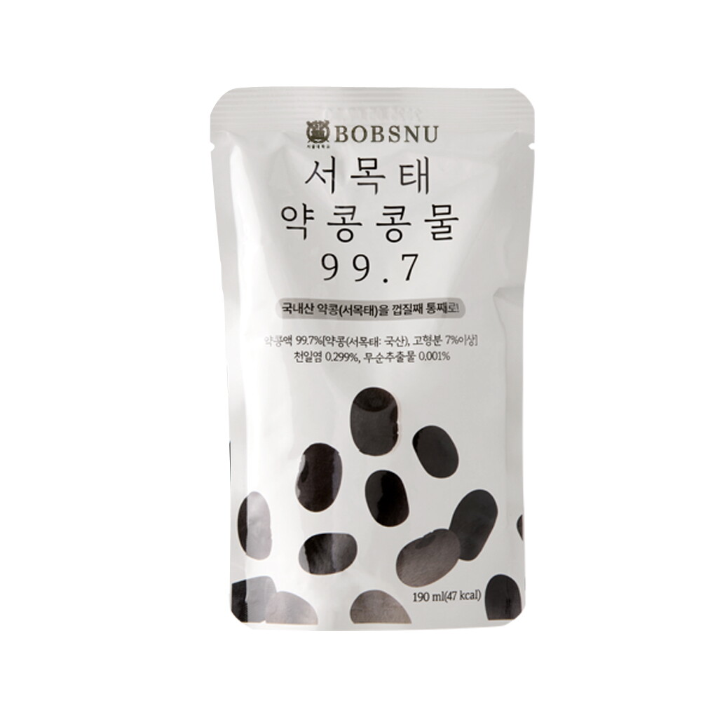 [방송에서만] 밥스누 서목태 약콩 콩물 (190ml x 20팩) 3박스 (총 60팩) 2