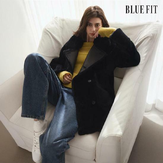 [카드 5%할인]★40만원 인하★ 블루핏X로보 스페인 라도마 더블 하프 무스탕 (리버시블) 2