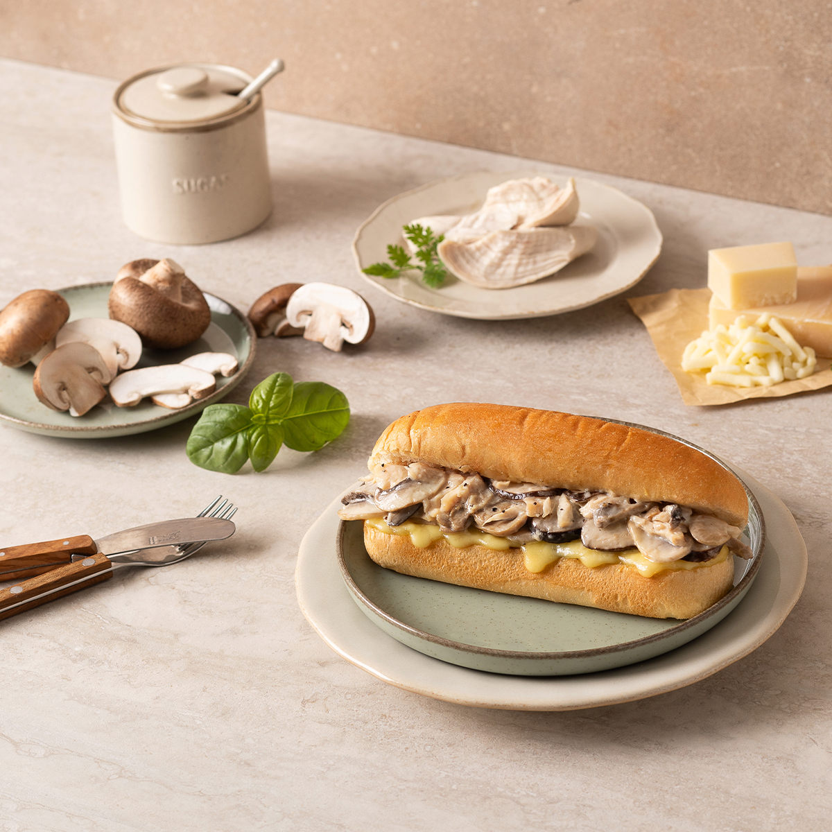 [MLC/05.20] 바질모짜샌드위치1팩+바질토마토샌드위치1팩+머쉬룸바게트1팩 (총 9입) 3