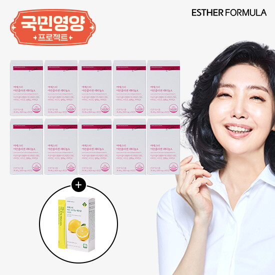 여에스더 어린콜라겐 레티놀A 20주분+NFC 유기농 레몬즙 100 1박스