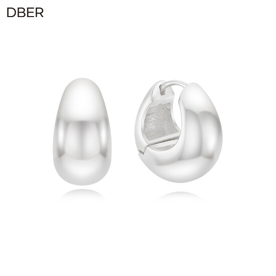 ◎ SILVER 925 볼륨 원터치 귀걸이
