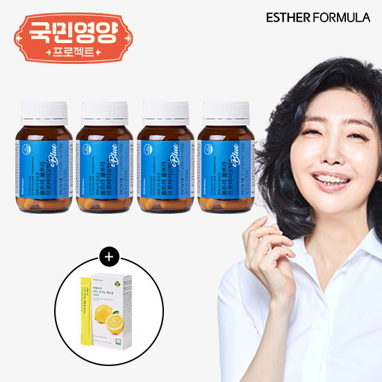 여에스더 유산균 울트라 플로라 프로바이오틱스 8개월분+NFC 유기농 레몬즙 100 1박스