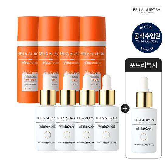 [2026최신상][스페인직수입정품] 벨라오로라 매니아패키지 (선크림 4개 + 화이트엑스퍼트 4개)