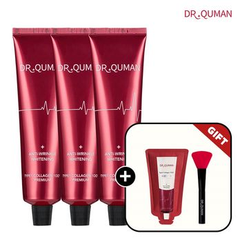 닥터큐먼 Type1 콜라겐 100 크림팩 60gX3+10g+스파출러