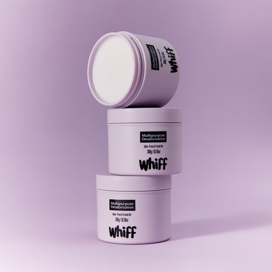 탈취제 WHIFF 고체 실내탈취제 초강력 냄새 제거 퍼플 라벤더딥 300g 3개 4