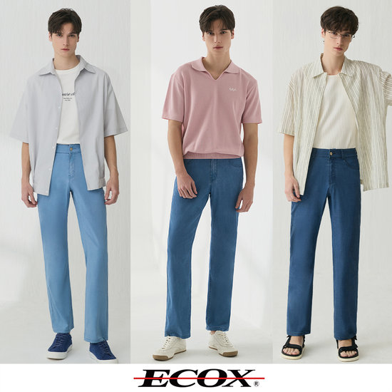 에콕스 남성 썸머 리오셀 블렌디드 스판 팬츠 3종