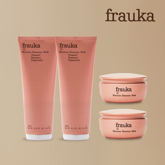 [프라우카] 모로칸 하맘마스크 조윤주패키지 (250ml 2개 + 50ml 2개 )