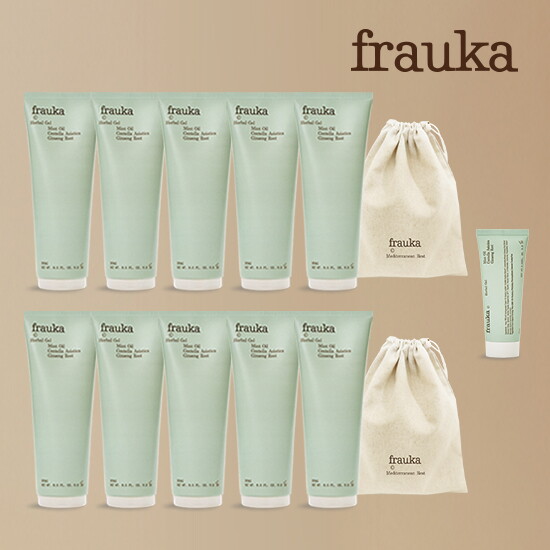 [★올해 마지막★ VIP히든패키지] 프라우카 허브겔 대용량 250ml *10 + 75ml *1+ 파우치 2개