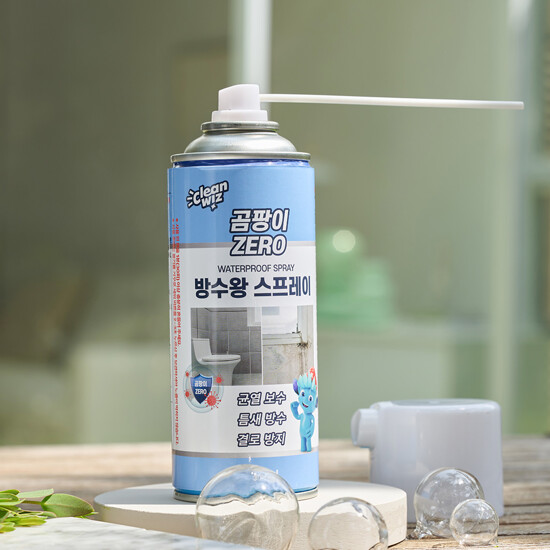 [크린위즈] 곰팡이제로 방수 코팅제 싱글구성 (300ml 4통+장갑 1개) 3