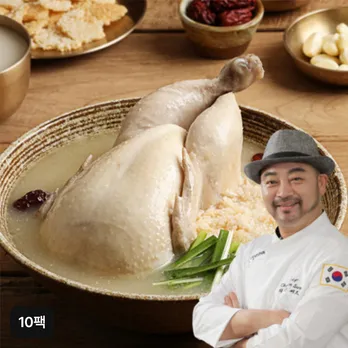 (방송에서만 2팩 더!) [최인선의 팔도美식] 참깊은 누룽지 삼계탕 1kg X 10팩